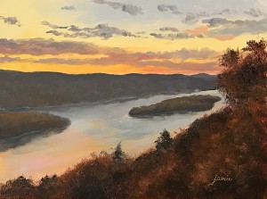 170205 Autumn Sunset Candlewood Lake 6x8 600
